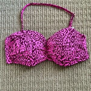 NWT Lilly Pulitzer Omry Bandeau Top Sz 6 Cerise Pink Pattern Play